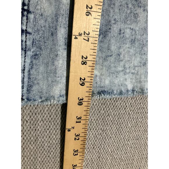 Flying Monkey Super Flare Jeans Women 24"X30" Acid Wash High Rise Distressed - Picture 9 of 11